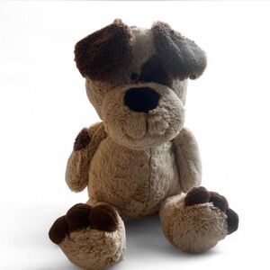 Plush Dog Toy - Brown and Cream